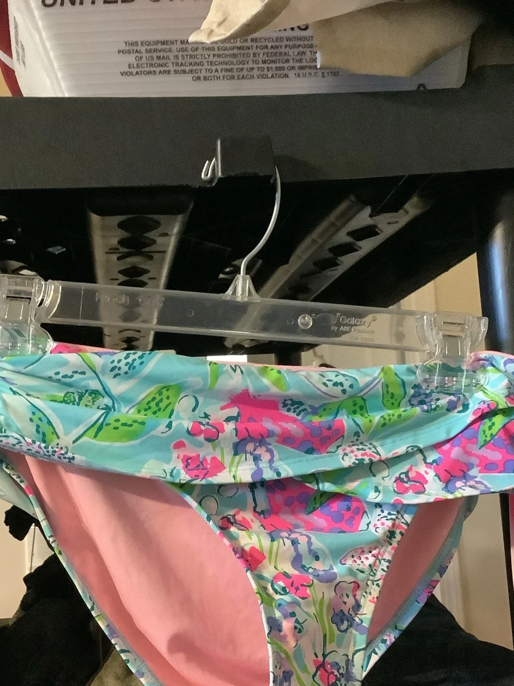 Lilly Pulitzer Colorful‎ Floral Ruffle Bikini Bottoms - Aqua, Pink, Green